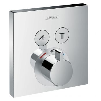 Baterie cada - dus termostatata Hansgrohe ShowerSelect cu montaj incastrat necesita corp ingropat