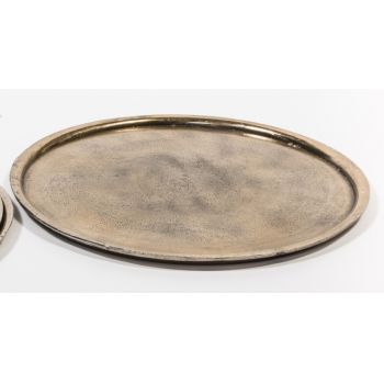 Tava Deko Senso Round 38cm aluminiu auriu antichizat