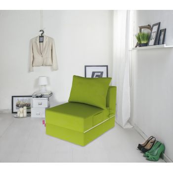 Fotoliu extensibil Urban Living, 70x80x70 cm, Verde ieftin
