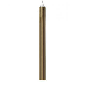Suspensie Kartell by Laufen Rifly design Ludovica & Roberto Palomba LED 10W h90cm auriu metalizat