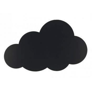 Tabla de scris autoadeziva Securit Silhouette Cloud 49x30x0 3cm include marker creta negru