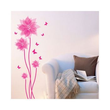 Autocolant Fanastick Flowers and Butterflies Wall