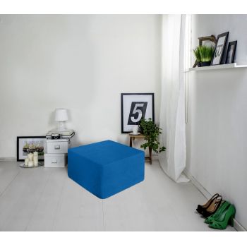 Taburet extensibil Urban Living, 63x36x63 cm, Albastru