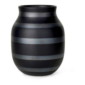 Vază din ceramică neagră ø 16 cm Omaggio - Kähler Design