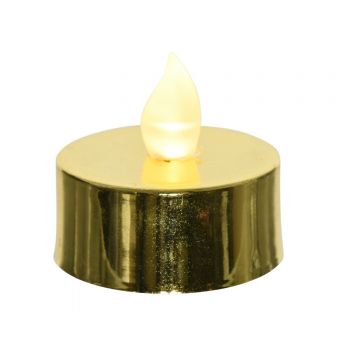 Set 6 lumanari cu LED Gold, Lumineo, Ø3.8 cm, plastic, auriu