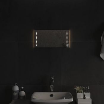 vidaXL Oglindă de baie cu LED, 20x40 cm