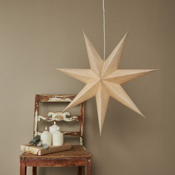 Decorațiune luminoasă de Crăciun bej ø 60 cm Cotton - Star Trading