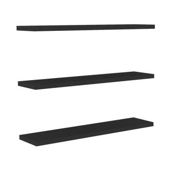 Rafturi negre în set de 3 buc. Boss - Kalune Design