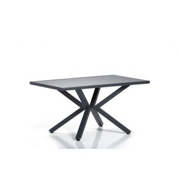 Masa pentru gradina Sydney Bahce Masası-1, Clara, 150x90 cm cm, gri/negru ieftina