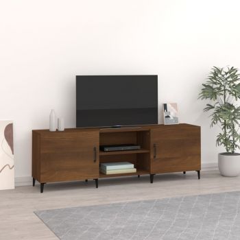 vidaXL Comodă TV, stejar maro, 150x30x50 cm, lemn compozit