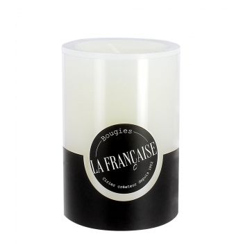 Lumanare La Francaise Colorama Cylindre Timeless d 7cm h 10cm 50 ore alb ieftina