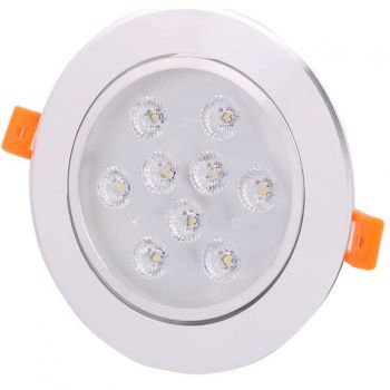 Spot LED Techstar® THD, Alb, Putere 9W, Culoare Lumina 3000K, CRI 80+, Radiator Aluminiu