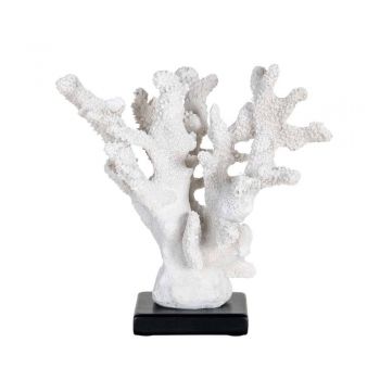 Obiect decorativ coral din Polirasina Alb H19xL19cm Milan Richmond Interiors