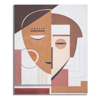 Tablou pictat manual 80x100 cm Ethnic Face - Mauro Ferretti
