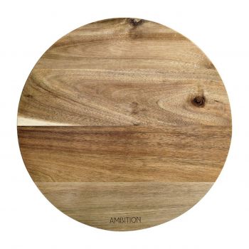 Tocator rotund Parma, Ambition, 28 cm, lemn de salcam ieftin