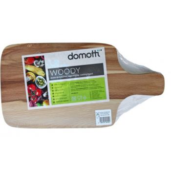 Tocator Woody, Domotti, 30x16 cm, lemn, natural ieftin