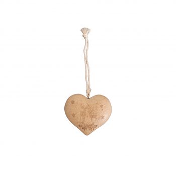 Ornament din lemn inima