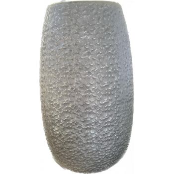Vaza decorativa argintie, 10x27 cm