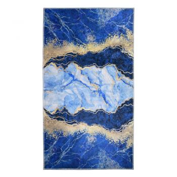 Covor albastru/auriu 180x120 cm - Vitaus