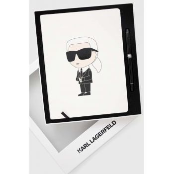 Karl Lagerfeld caiet și pix