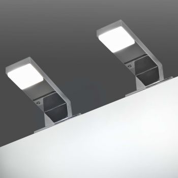 vidaXL Corpuri de iluminat pentru oglindă, 2 buc., 2 W, alb rece