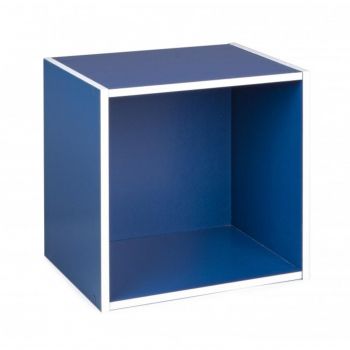 Raft modular, Composite Cube, Bizzotto, 35x29.5x35 cm, PAL laminat/MDF, albastru ieftina