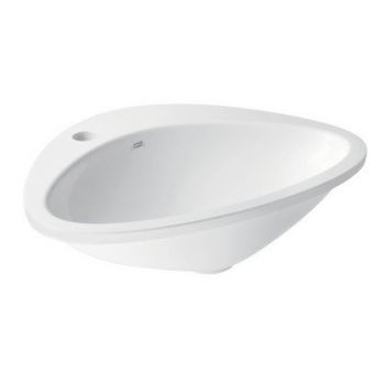 Lavoar baie incastrat alb 59 cm, asimetric, Hansgrohe Axor Massaud
