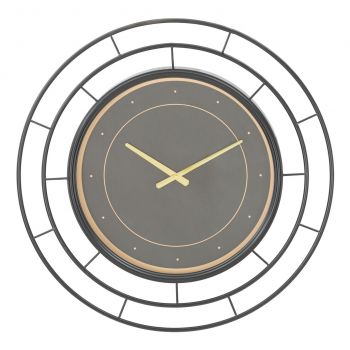 Ceas de perete Fashion, Mauro Ferretti, Ø 70 cm, fier, negru ieftin