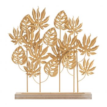Decoratiune Palm, Mauro Ferretti, 56x10x57.5 cm, fier, auriu la reducere