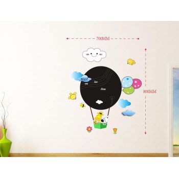 Sticker decorativ cu tabla de scris Baloon, Mauro Ferretti, 80x70 cm, plastic
