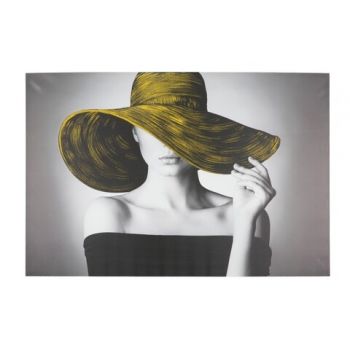 Tablou decorativ Hat -D, Mauro Ferretti, 120x80 cm, canvas, multicolor