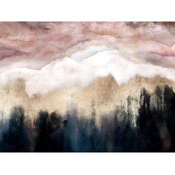 Tablou, Pink Mountain, Mauro Ferretti, 60x80 cm, canvas/lemn de pin ieftin