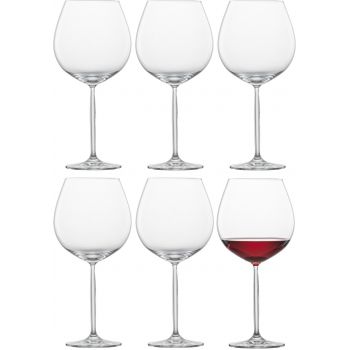 Set 6 pahare vin rosu Schott Zwiesel Diva Burgundy cristal Tritan 839ml