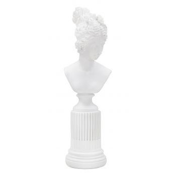 Statueta / Decoratiune Woman, Mauro Ferretti, 11x10.5x35.5 cm, polirasina, alb