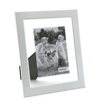 Ram foto Isadora, Versa, 13x18 cm, aluminiu, alb