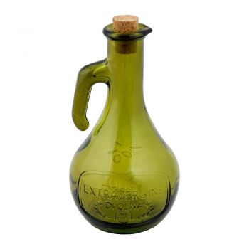 Olivieră din sticlă reciclată verde, 500 ml Olive - Ego Dekor la reducere