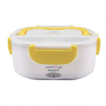 Lunch Box -Cutie electrica pentru incalzirea pranzului 90.920G, Beper, 40 W, 450 ml, 1000 ml, alb/galben ieftin