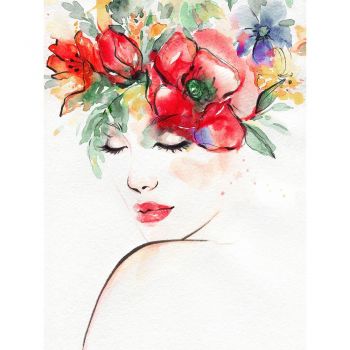 Tablou Styler Canvas Flower Head, 80 x 60 cm