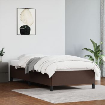 vidaXL Cadru de pat, maro, 80x200 cm, piele ecologică