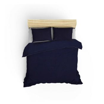 Lenjerie de pat albastră pentru pat dublu 200x200 cm Paint - Mijolnir