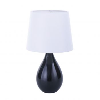 Lampa de masa Camy, Versa, 20 x 35 cm, ceramica, negru ieftina