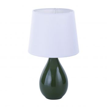Lampa de masa Roxanne, Versa, 20 x 35 cm, ceramica, verde ieftina