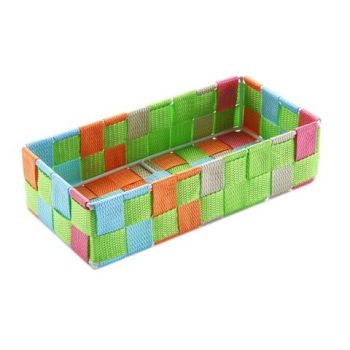 Cutie pentru depozitare Multicolor, Versa, 25 x 12 x 6 cm, textil