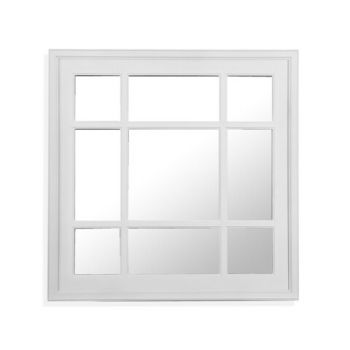 Oglinda decorativa Square Window, Versa, 60.5 x 60.5 cm, plastic