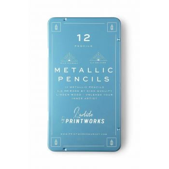 Printworks set de creioane într-o cutie Metallic 12-pack