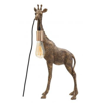 Lampa de masa Giraffe, Mauro Ferretti, 1 x E27, 40W, 28x16x60 cm, auriu ieftina