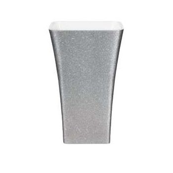 Lavoar free-standing Besco Assos Glam 40x50x85cm compozit mineral Silver la reducere