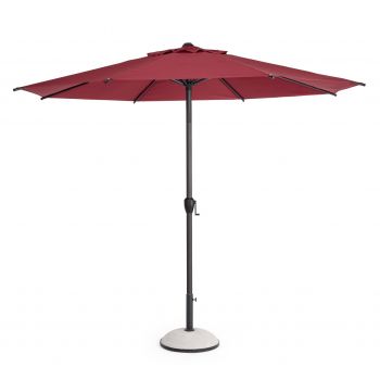 Umbrela pentru gradina / terasa Rio, Bizzotto, Ø 300 cm, stalp Ø 48 mm, otel/poliester, bordo