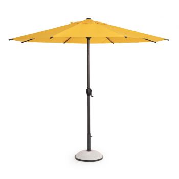 Umbrela pentru gradina / terasa Rio, Bizzotto, Ø 300 cm, stalp Ø 48 mm, otel/poliester, galben mimosa