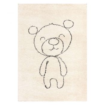 Covor pentru copii bej antialergic 230x160 cm Teddy Bear - Yellow Tipi ieftin